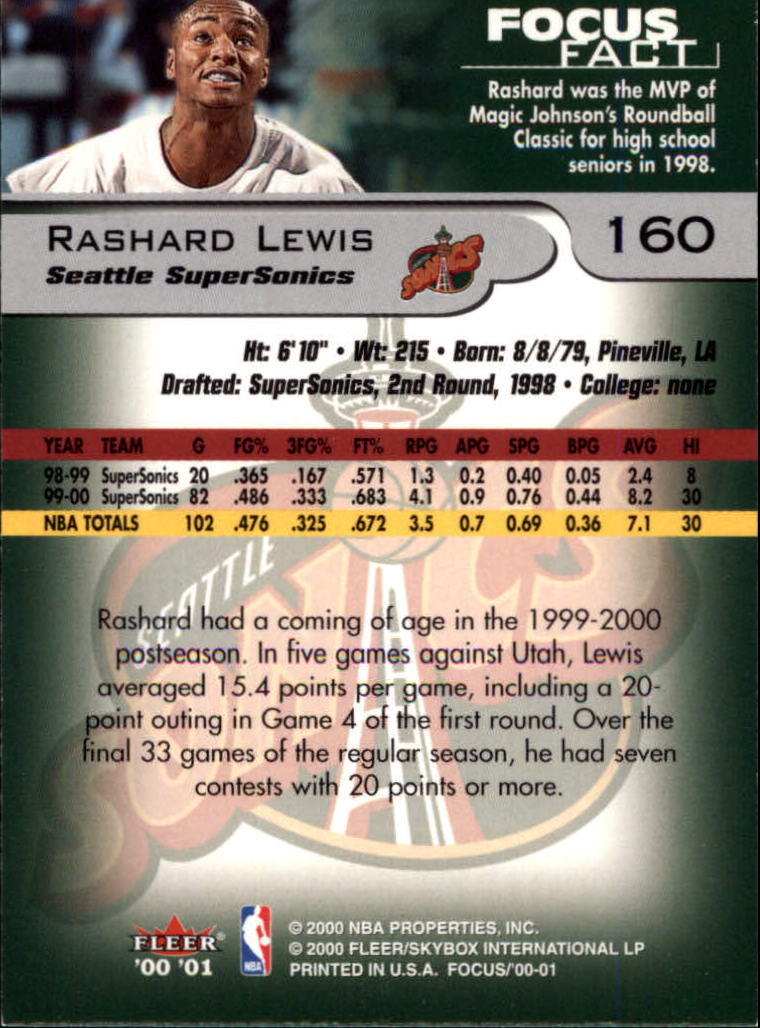 2000/2001 Focus (Fleer) Basketball - Picture 321 of 403