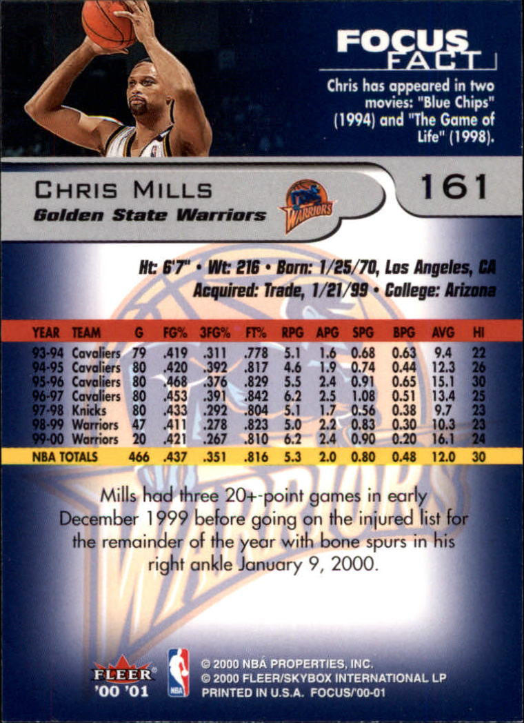 2000/2001 Focus (Fleer) Basketball - Picture 323 of 403