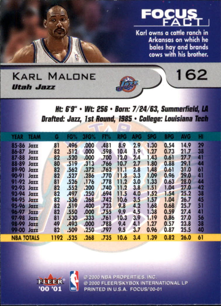 2000/2001 Focus (Fleer) Basketball - Picture 325 of 403