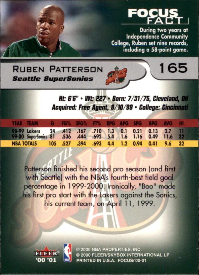 2000/2001 Focus (Fleer) Basketball - Picture 331 of 403