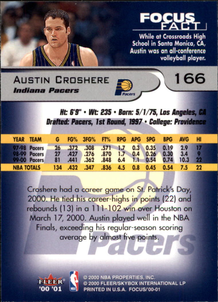 2000/2001 Focus (Fleer) Basketball - Picture 333 of 403
