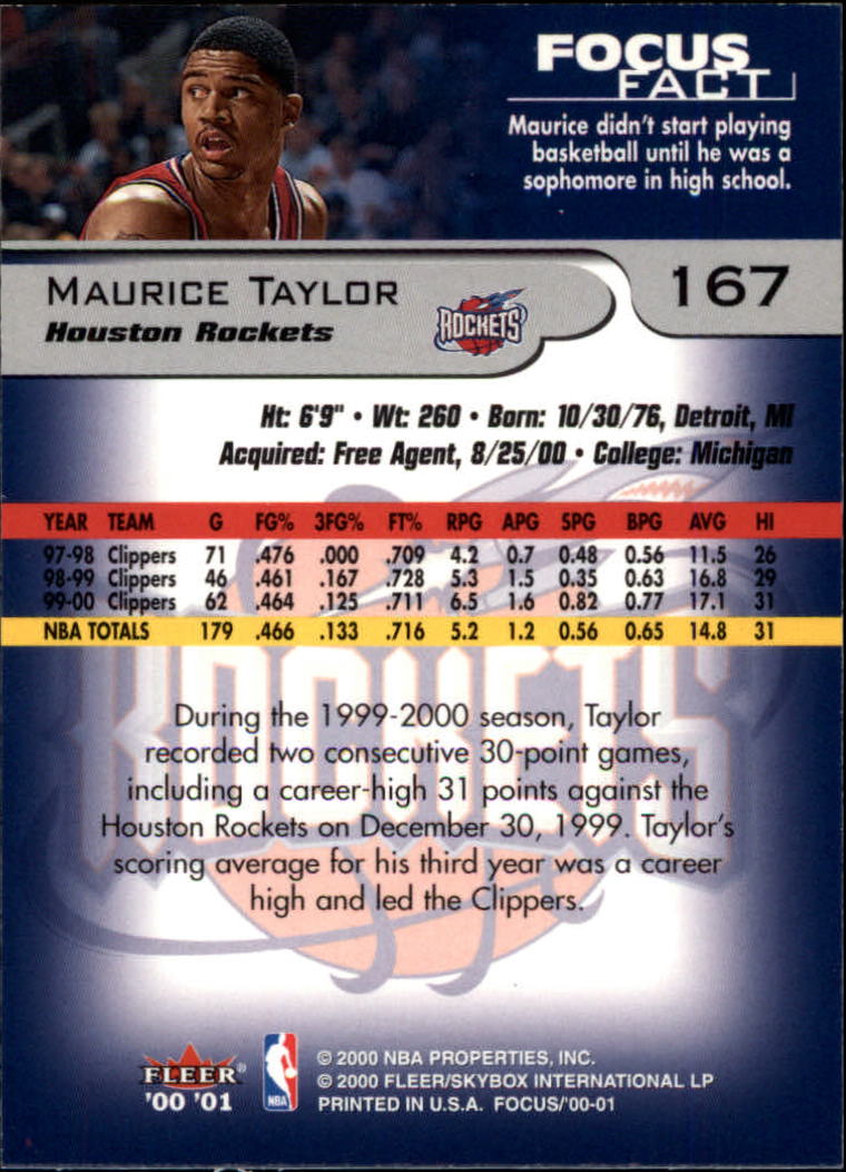 2000/2001 Focus (Fleer) Basketball - Picture 335 of 403