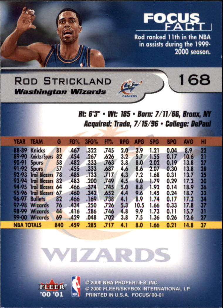 2000/2001 Focus (Fleer) Basketball - Picture 337 of 403