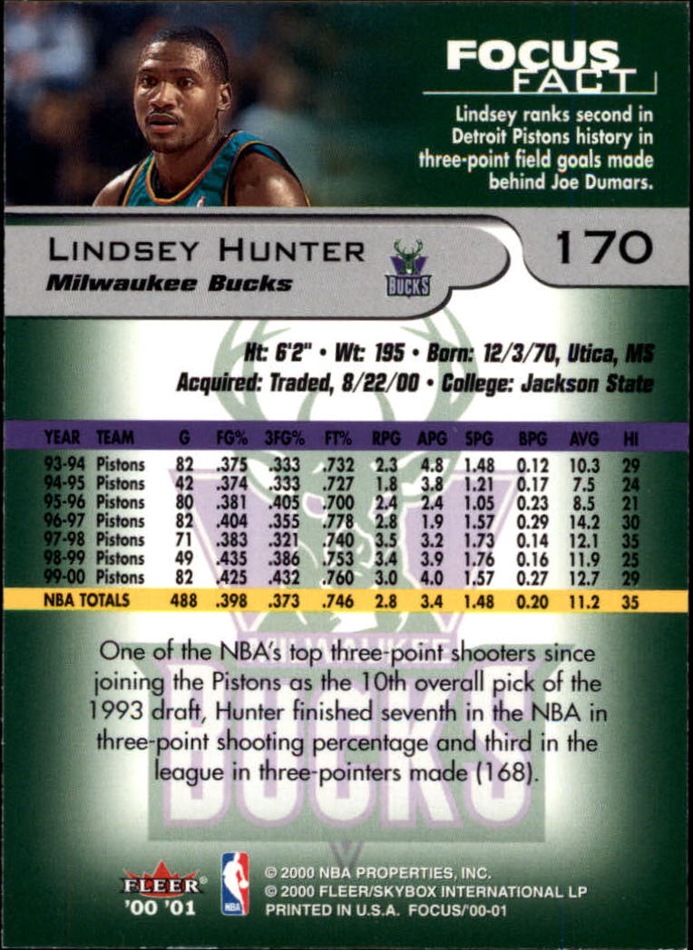 2000/2001 Focus (Fleer) Basketball - Picture 341 of 403