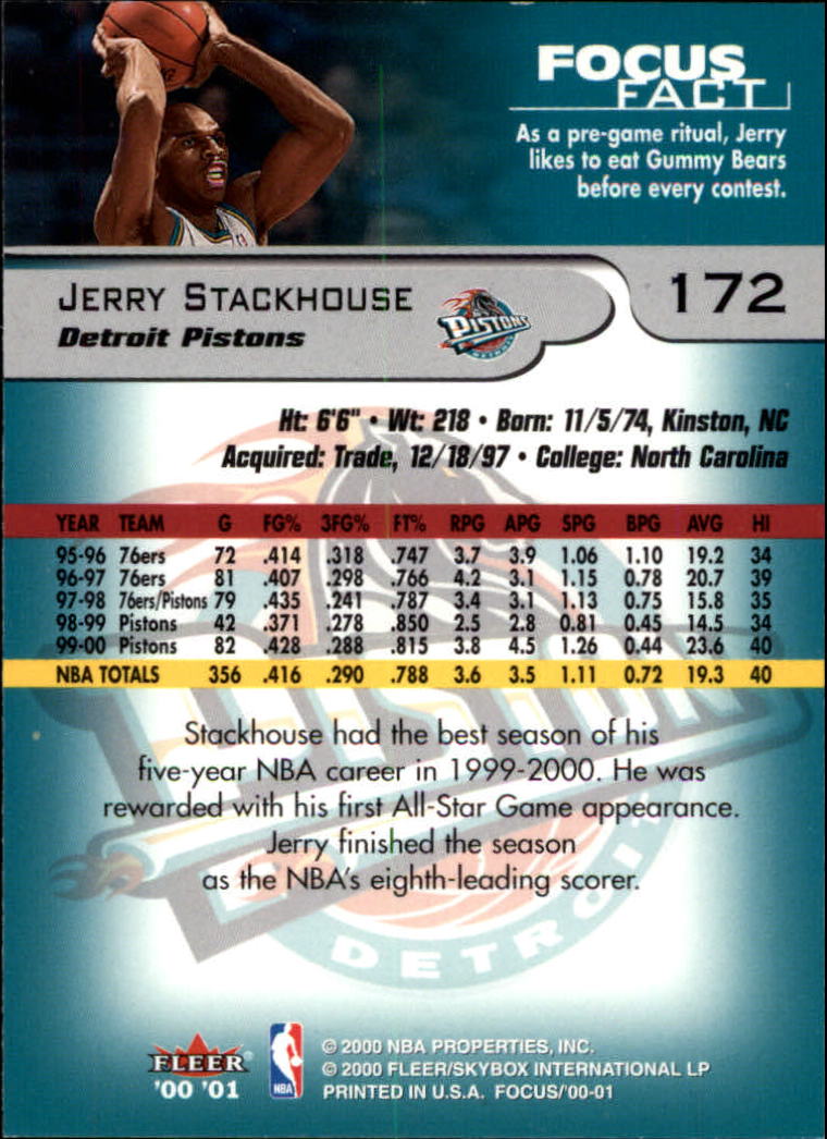 2000/2001 Focus (Fleer) Basketball - Picture 345 of 403