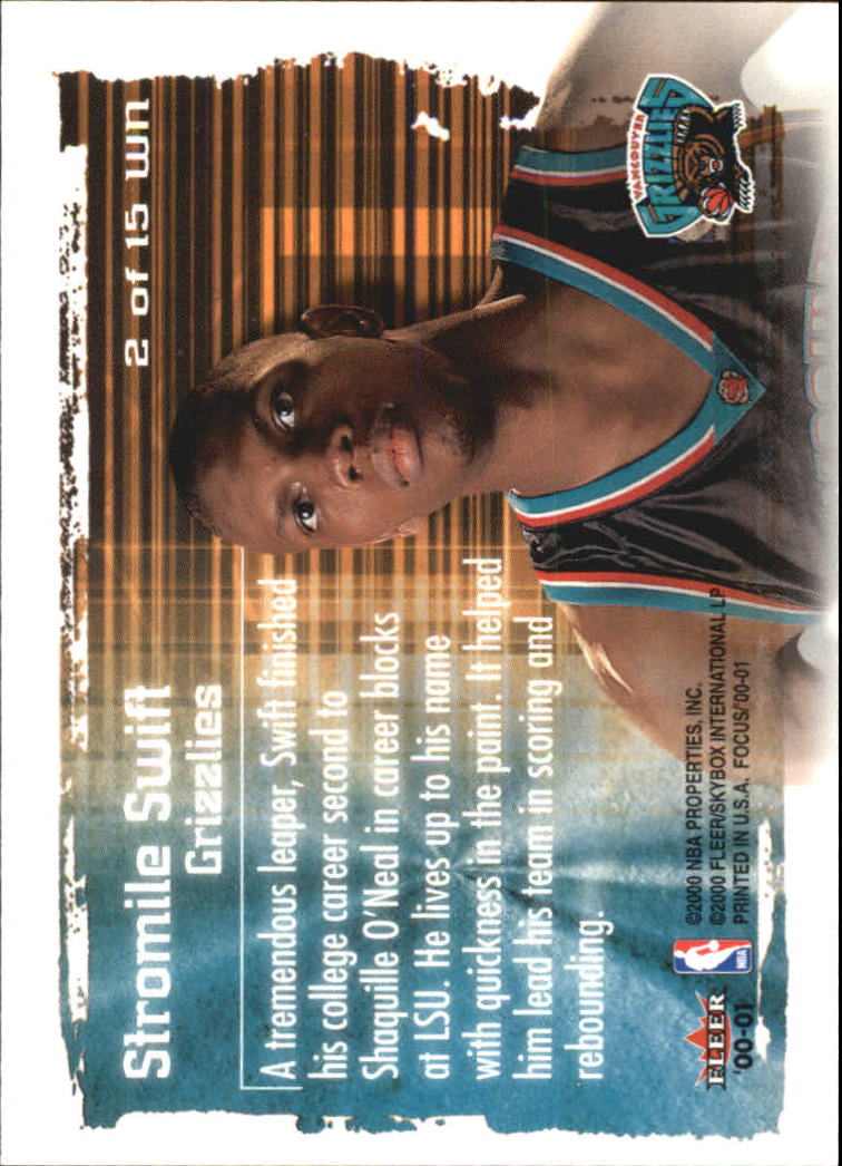 2000/2001 Focus (Fleer) Basketball - Picture 395 of 403