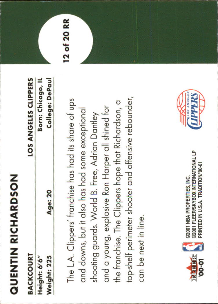 2000/2001 Fleer Basketball Part 2 Autograph and Insert Cards - Picture 37 of 67