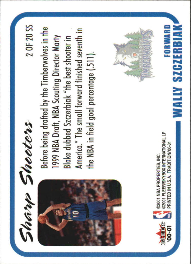2000/2001 Fleer Basketball Part 2 Autograph and Insert Cards - Picture 43 of 67