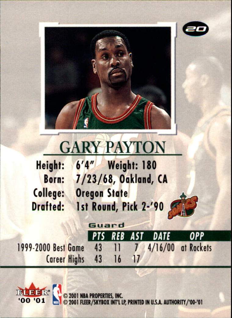 2000/2001 Fleer Authority Basketball - Picture 41 of 241