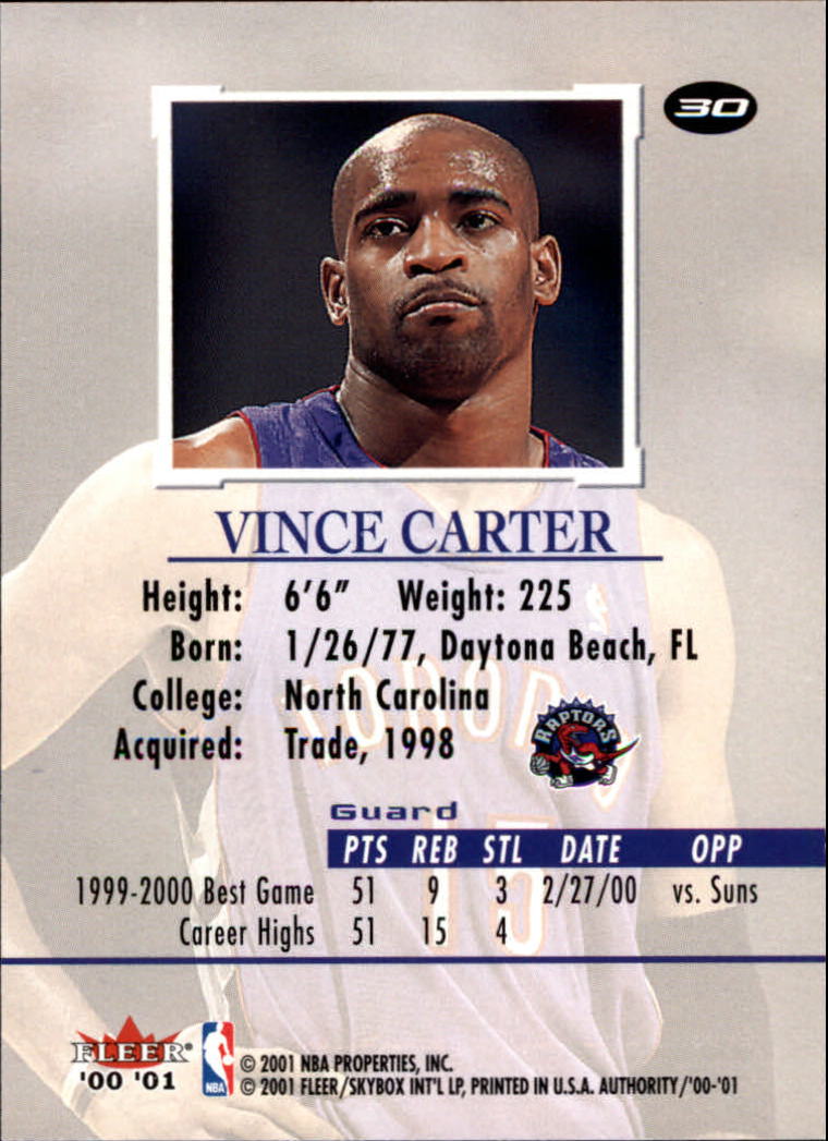 2000/2001 Fleer Authority Basketball - Picture 61 of 241