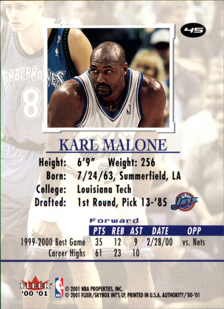 2000/2001 Fleer Authority Basketball - Picture 91 of 241