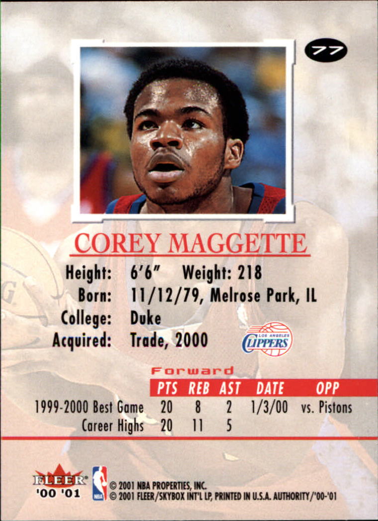 2000/2001 Fleer Authority Basketball - Picture 153 of 241