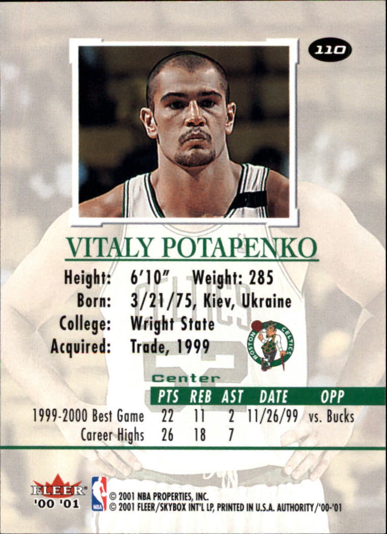 2000/2001 Fleer Authority Basketball - Picture 217 of 241