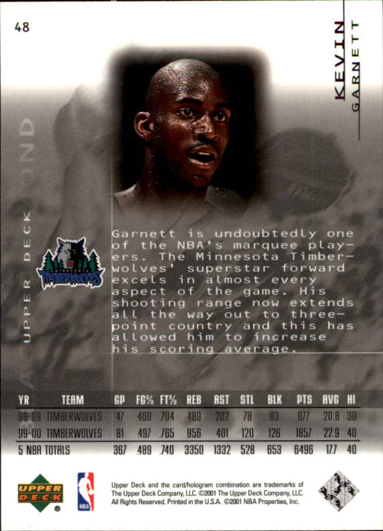 2000/2001 Black Diamond (Upper Deck) Basketball - Picture 97 of 204