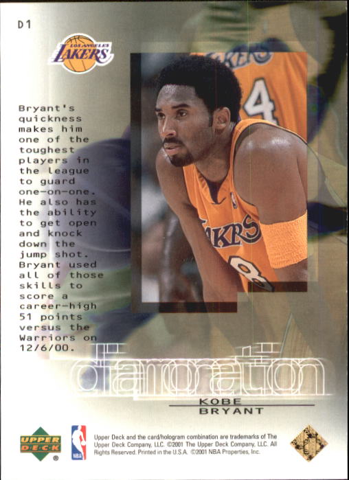 2000/2001 Black Diamond (Upper Deck) Basketball - Picture 181 of 204