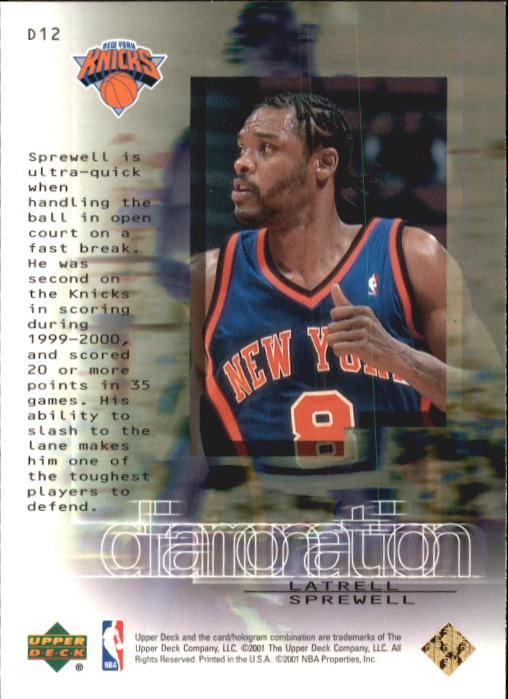 2000/2001 Black Diamond (Upper Deck) Basketball - Picture 185 of 204