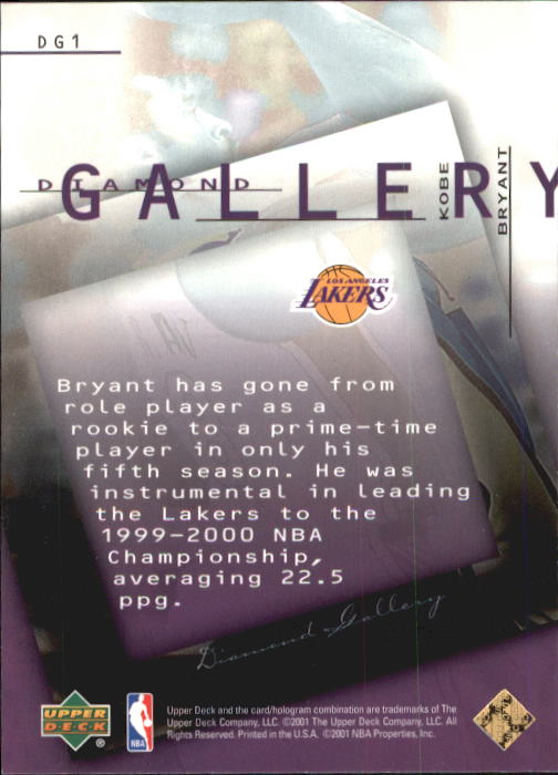 2000/2001 Black Diamond (Upper Deck) Basketball - Picture 189 of 204