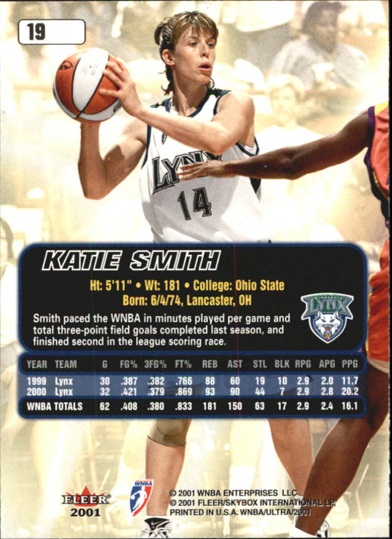 2001 Ultra WNBA (Fleer) Basketball - Picture 21 of 151