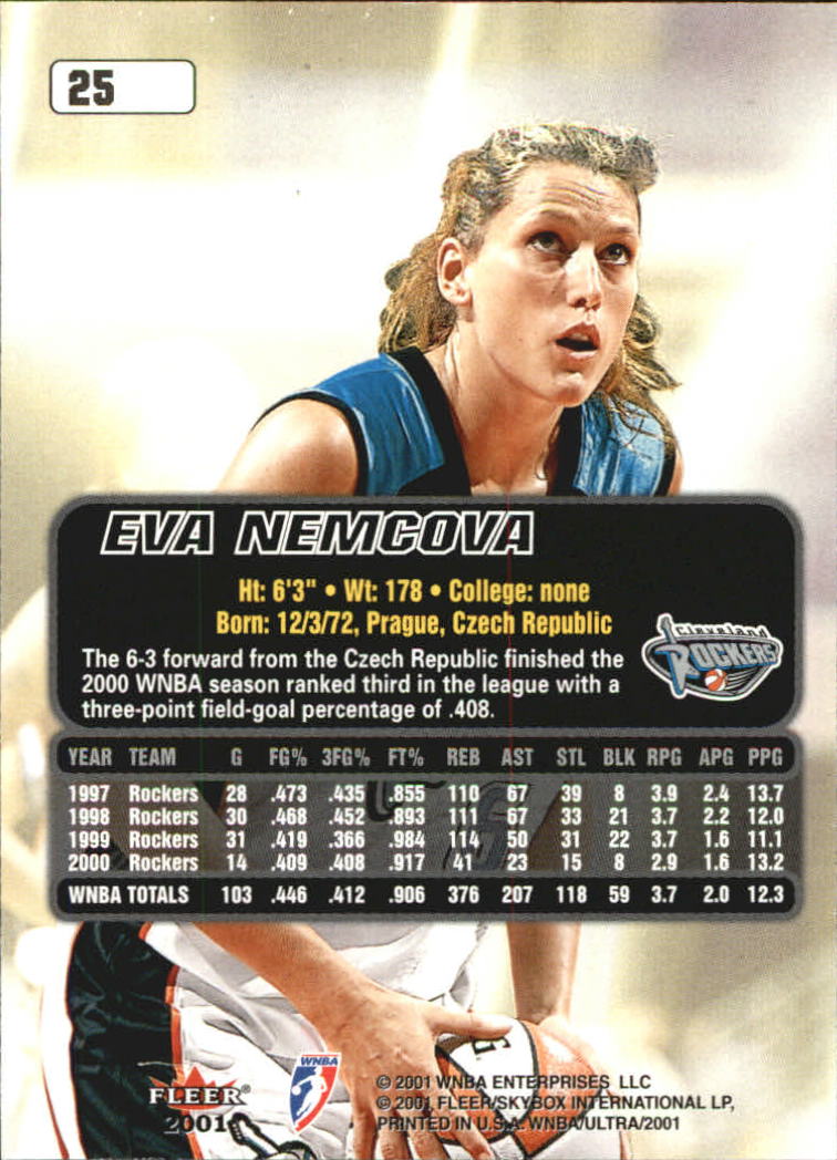 2001 Ultra WNBA (Fleer) Basketball - Picture 27 of 151