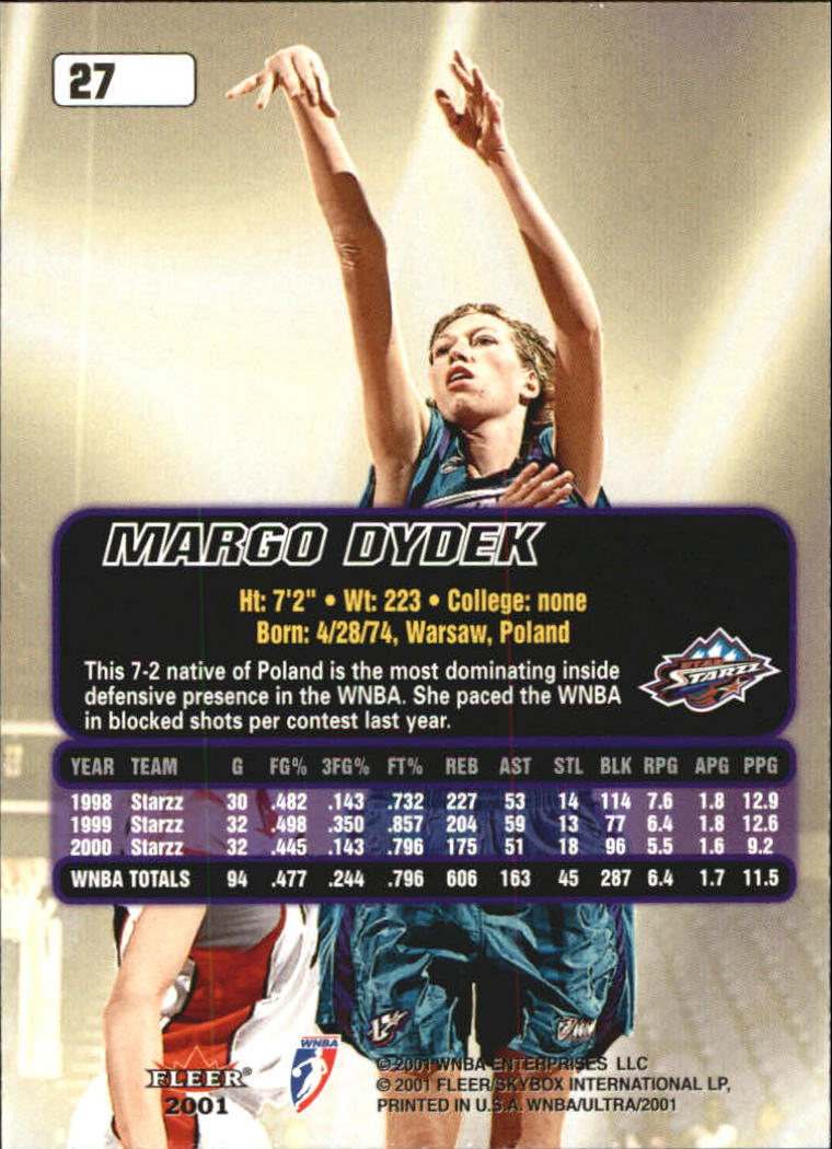 2001 Ultra WNBA (Fleer) Basketball - Picture 29 of 151
