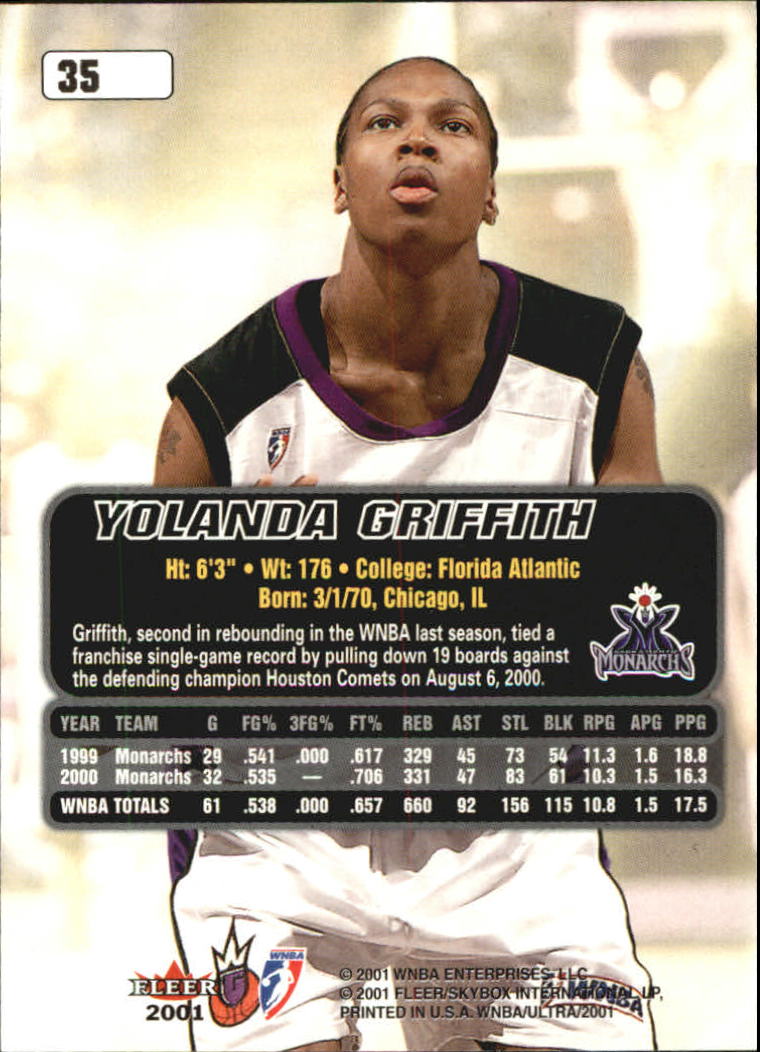 2001 Ultra WNBA (Fleer) Basketball - Picture 39 of 151