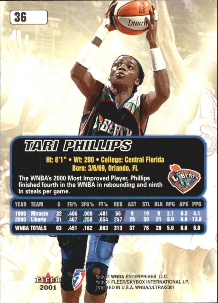 2001 Ultra WNBA (Fleer) Basketball - Picture 41 of 151
