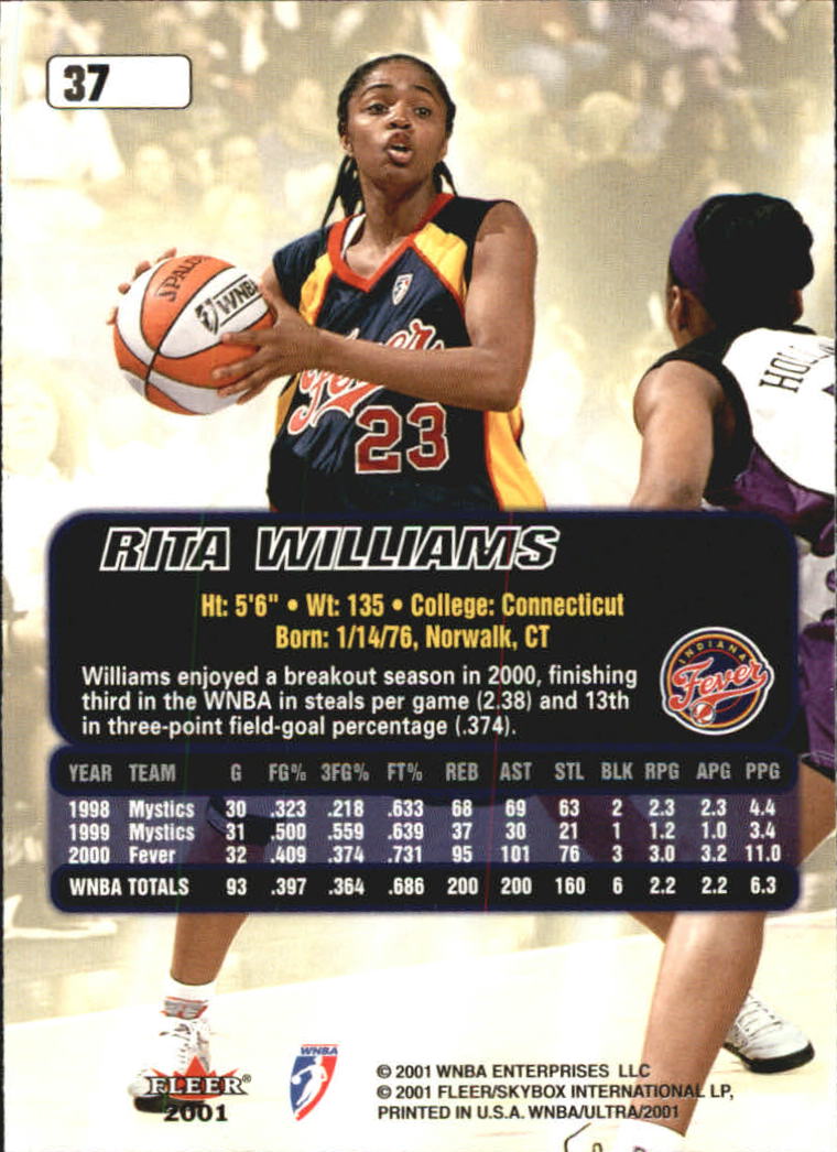 2001 Ultra WNBA (Fleer) Basketball - Picture 43 of 151