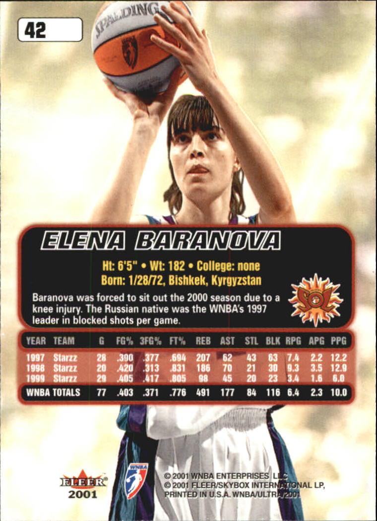 2001 Ultra WNBA (Fleer) Basketball - Picture 49 of 151