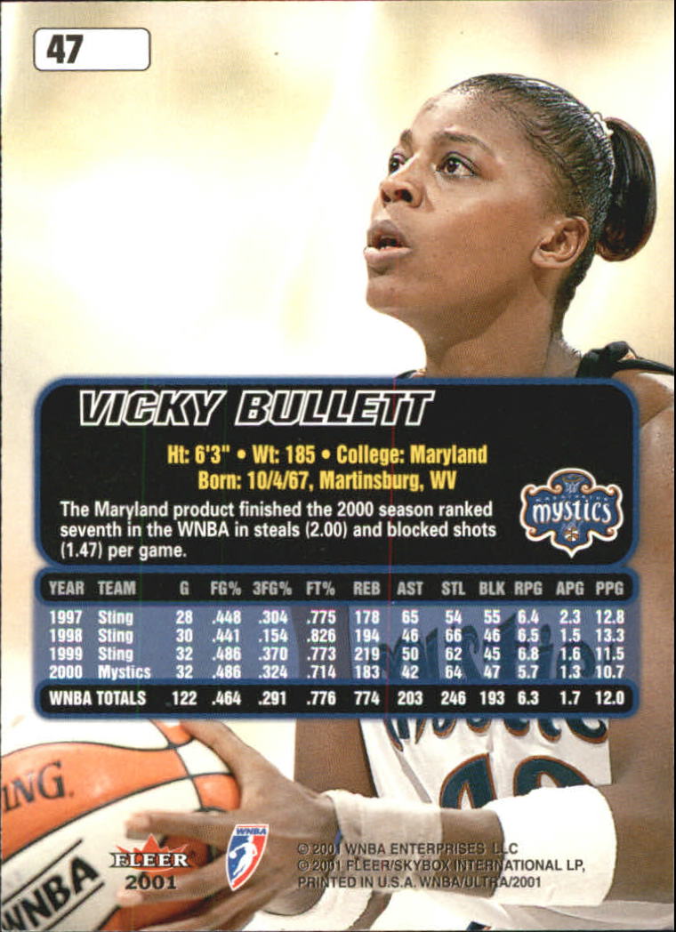 2001 Ultra WNBA (Fleer) Basketball - Picture 55 of 151