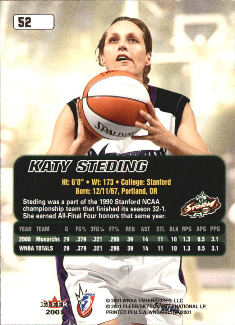 2001 Ultra WNBA (Fleer) Basketball - Picture 63 of 151