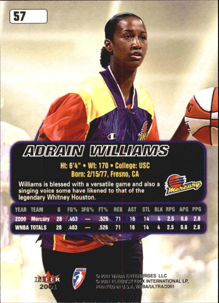 2001 Ultra WNBA (Fleer) Basketball - Picture 69 of 151