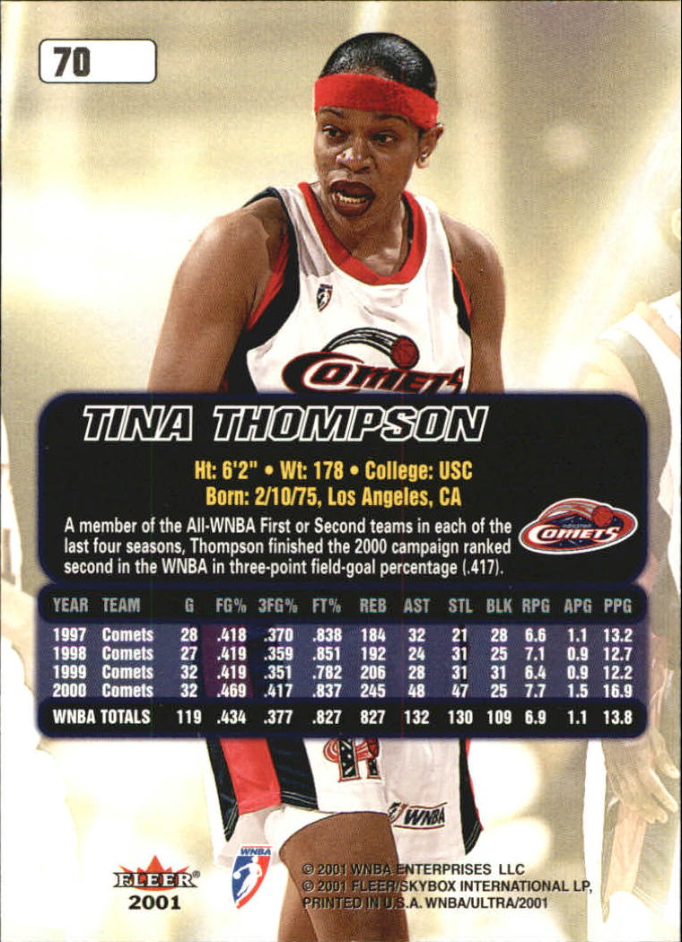 2001 Ultra WNBA (Fleer) Basketball - Picture 85 of 151