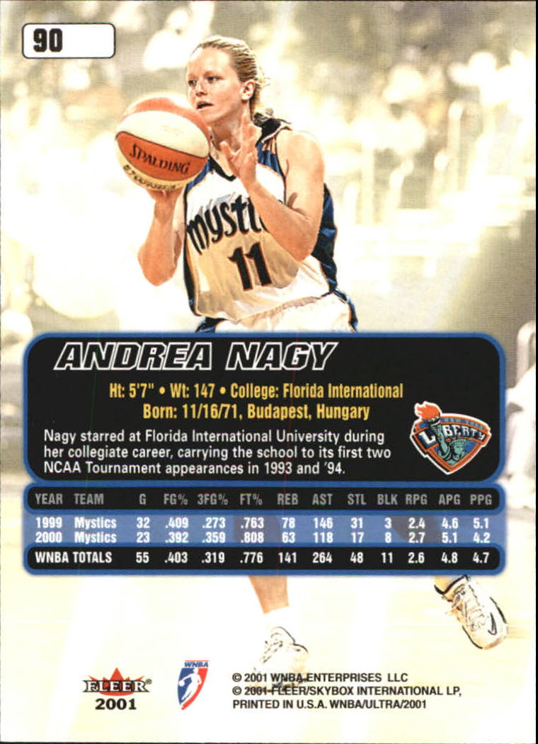 2001 Ultra WNBA (Fleer) Basketball - Picture 111 of 151