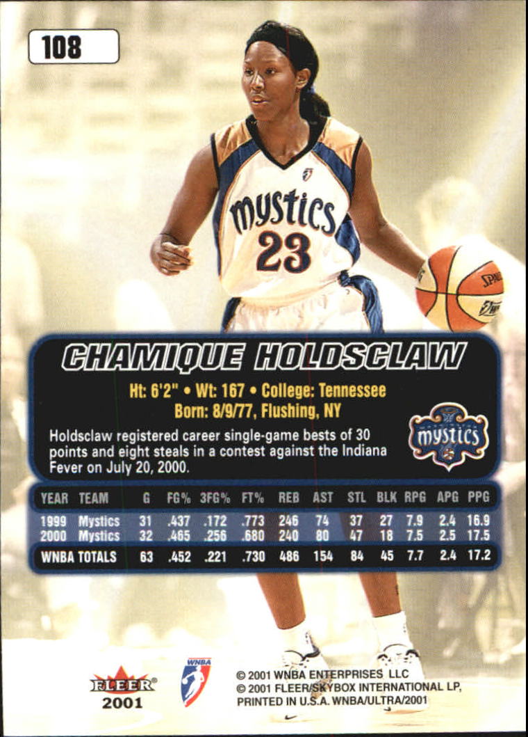 2001 Ultra WNBA (Fleer) Basketball - Picture 127 of 151