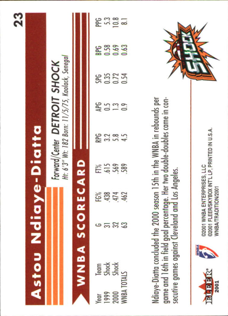 2001 Fleer WNBA Basketball - Bild 35 von 289