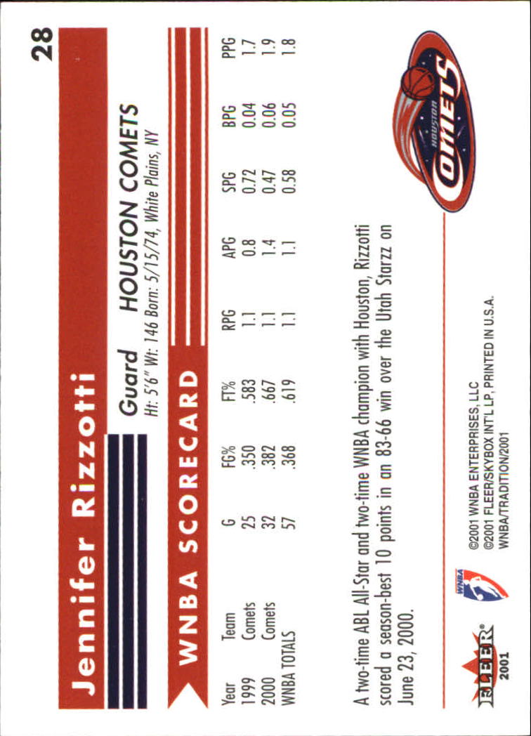 2001 Fleer WNBA Basketball - Bild 43 von 289
