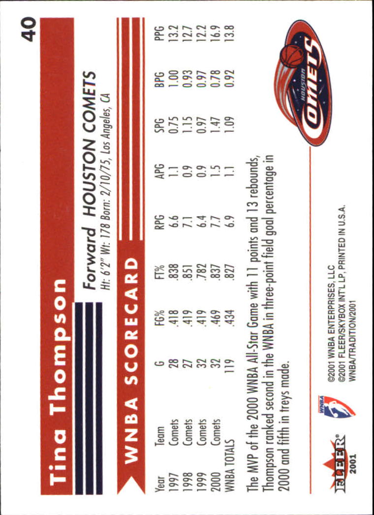 2001 Fleer WNBA Basketball - Bild 61 von 289