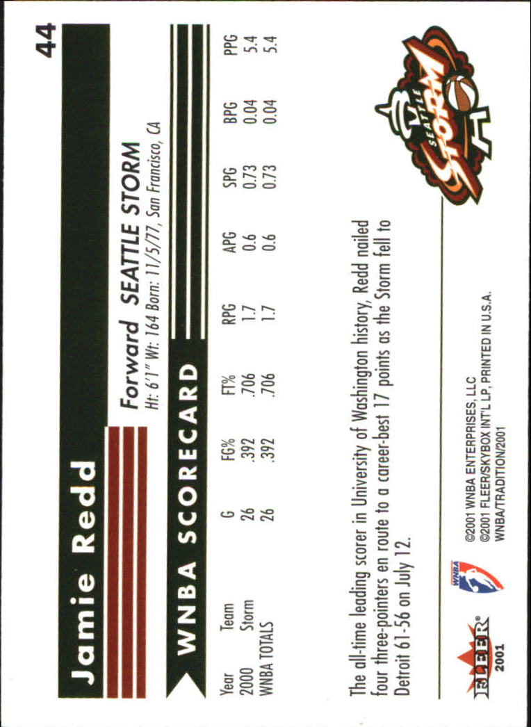 2001 Fleer WNBA Basketball - Bild 67 von 289