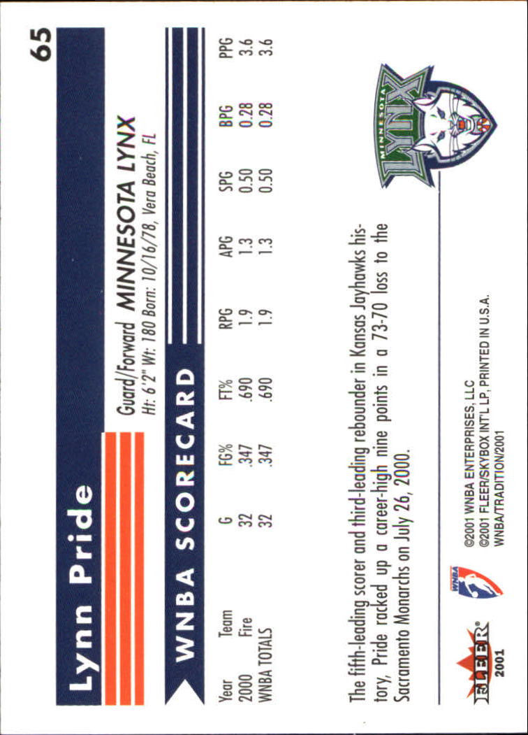 2001 Fleer WNBA Basketball - Bild 93 von 289