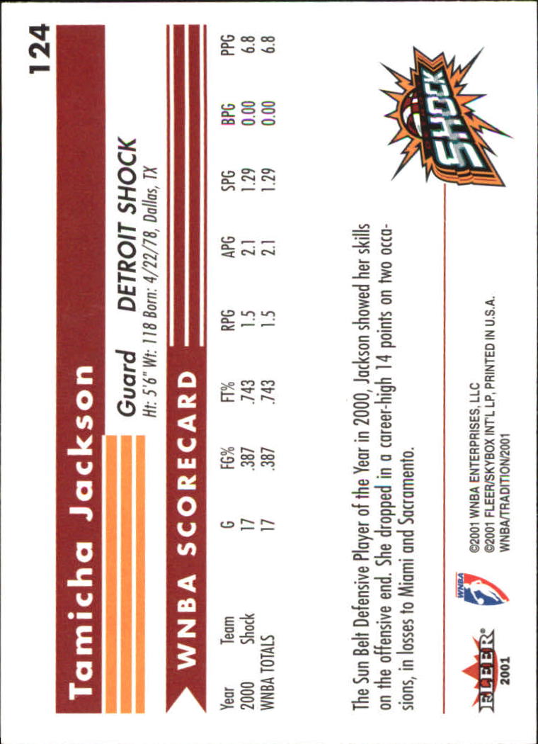 2001 Fleer WNBA Basketball - Bild 185 von 289
