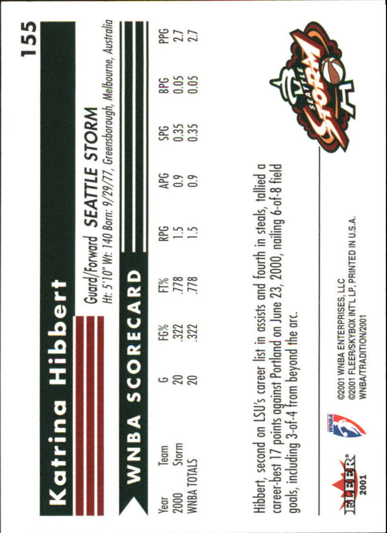 2001 Fleer WNBA Basketball - Bild 247 von 289