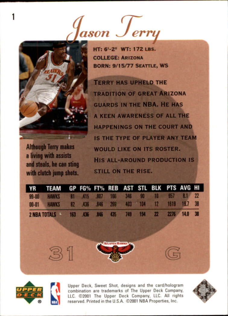 2001/2002 Sweet Shot (Upper Deck) Basketball - Picture 177 of 177