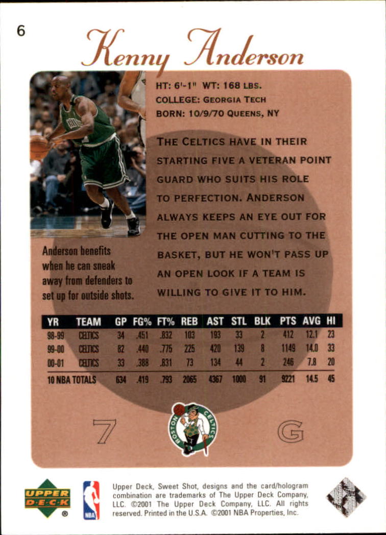 2001/2002 Sweet Shot (Upper Deck) Basketball - Picture 169 of 177
