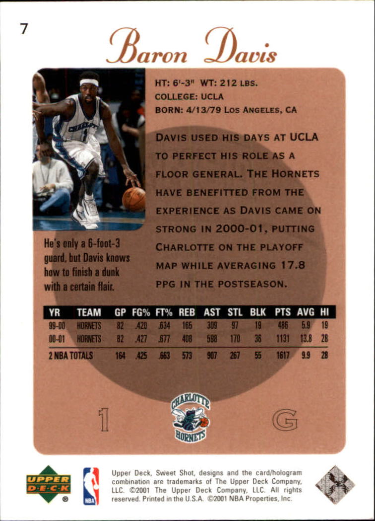 2001/2002 Sweet Shot (Upper Deck) Basketball - Picture 167 of 177