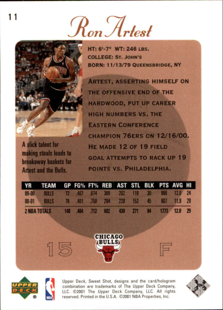 2001/2002 Sweet Shot (Upper Deck) Basketball - Picture 159 of 177