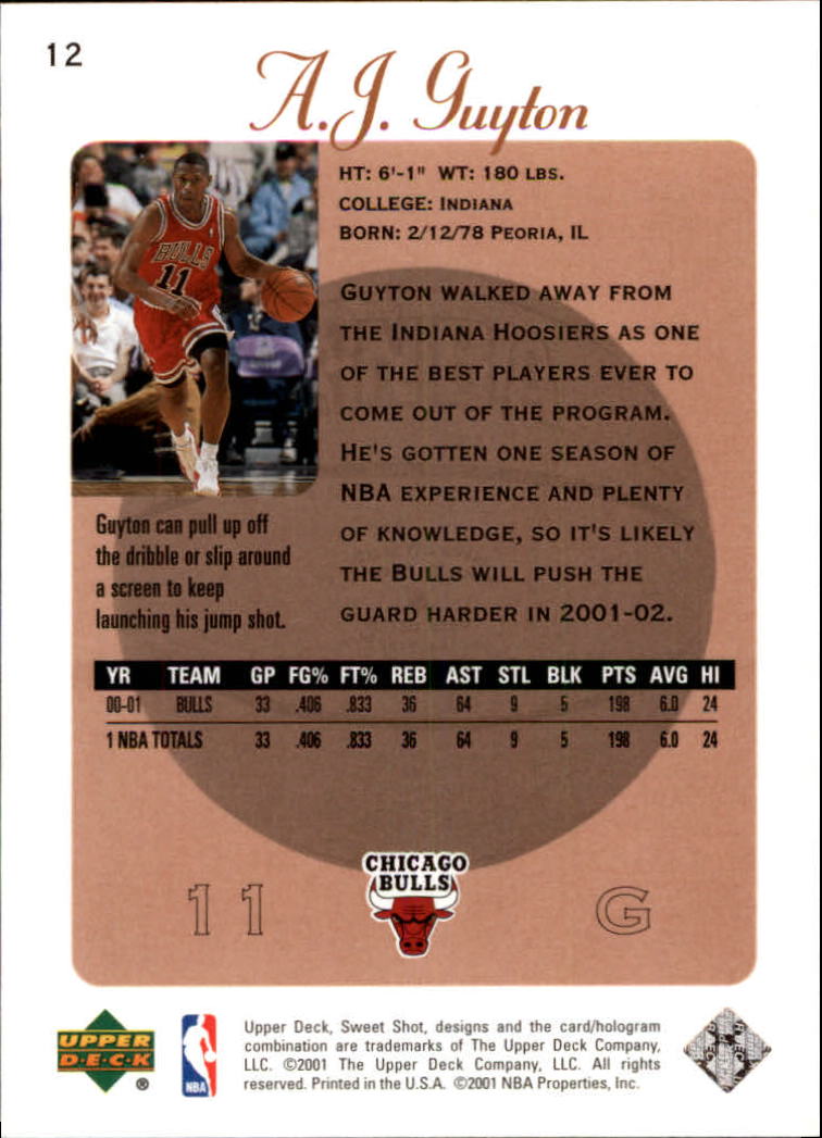 2001/2002 Sweet Shot (Upper Deck) Basketball - Picture 157 of 177