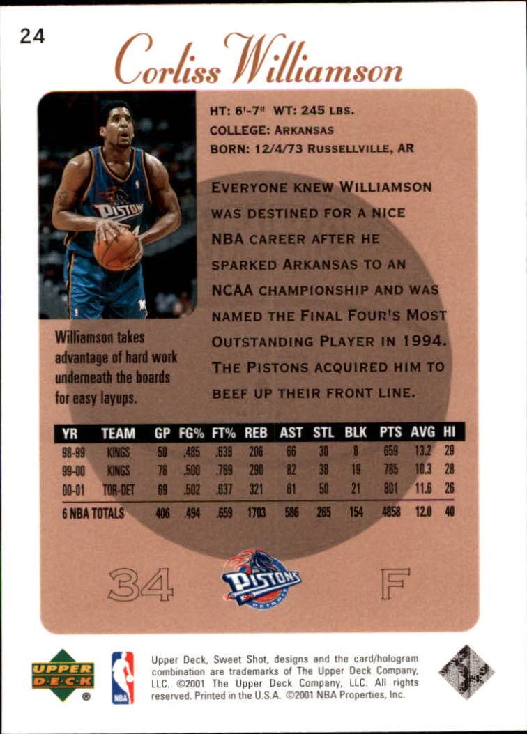 2001/2002 Sweet Shot (Upper Deck) Basketball - Picture 135 of 177