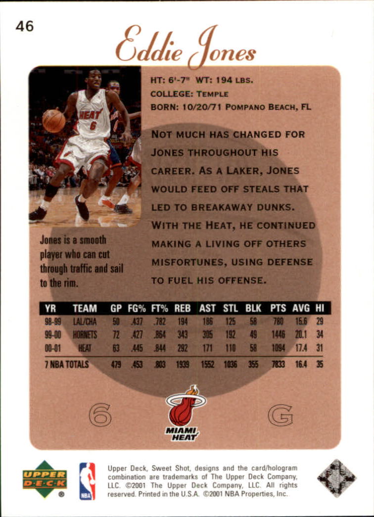 2001/2002 Sweet Shot (Upper Deck) Basketball - Picture 93 of 177