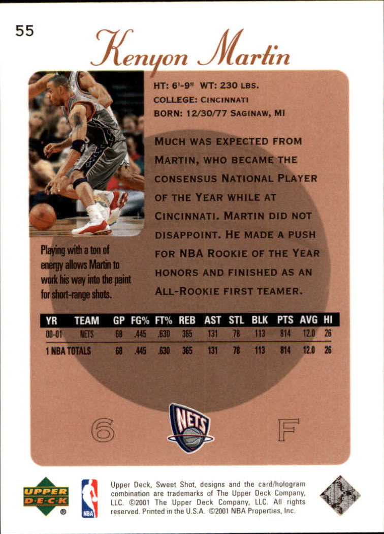 2001/2002 Sweet Shot (Upper Deck) Basketball - Picture 77 of 177