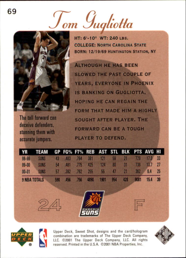 2001/2002 Sweet Shot (Upper Deck) Basketball - Picture 57 of 177